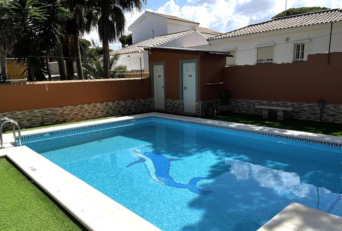 Chalet Los Pinos Con Piscina Privada Novo Sancti Petri Esterno foto